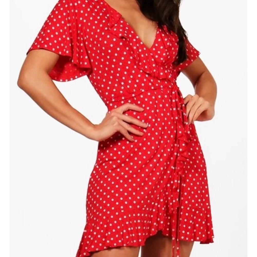 Boo Hoo Polka Dot Dress